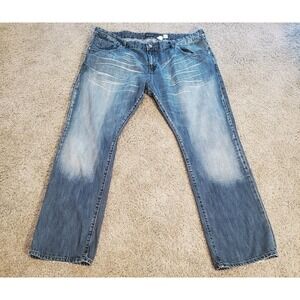 Rocawear Jeans Mens 42 X 34 Slim Fit Distressed Denim Jeans Y2K